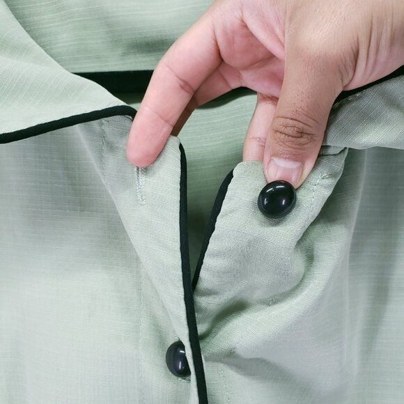 Rock Steady Mint Sleeveless Rockabilly Button Up A Line Short Dress Size 1X - Picture 9 of 16